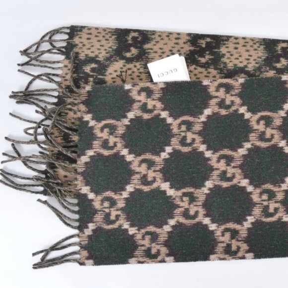 Gucci Reversible Wool Scarf NEW WITH TAGS - Picture 3 of 6